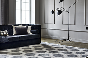 Viskoosimatto harmaa/beige, ELSE